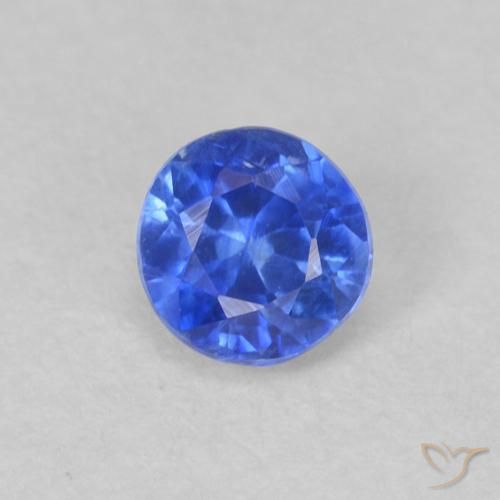 0.40ct 天然 深蓝色 蓝晶石, 圆形的, VS-SI