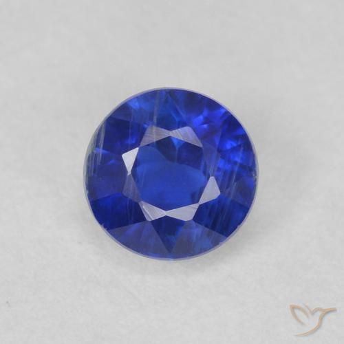0.47ct 天然 电蓝 蓝晶石, 圆形的, VS-SI