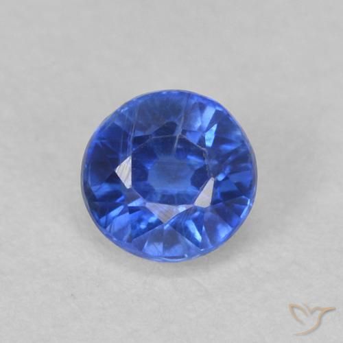 0.47ct 天然 深蓝色 蓝晶石, 圆形的, VS-SI
