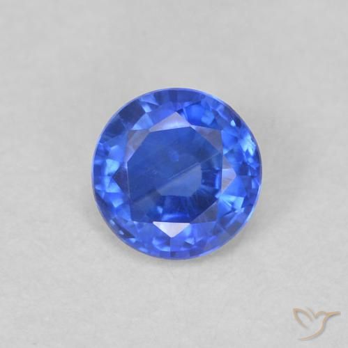 0.35ct 天然 深蓝色 蓝晶石, 圆形的, VS-SI