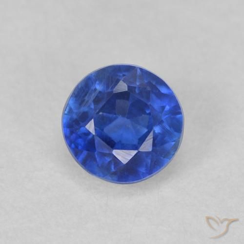 0.52ct 天然 真正的蓝 蓝晶石, 圆形的, VS-SI