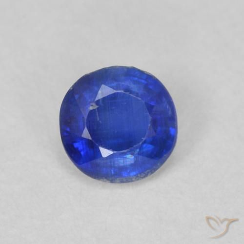 0.32ct 天然 亮蓝色 蓝晶石, 圆形的, VS-SI