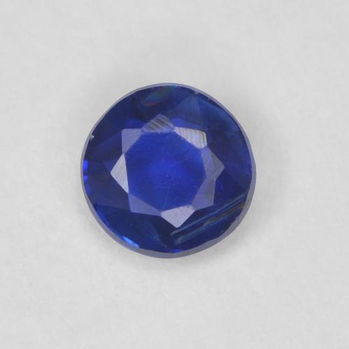 0.34ct 天然 暗蓝色 蓝晶石, 圆形的, VS-SI