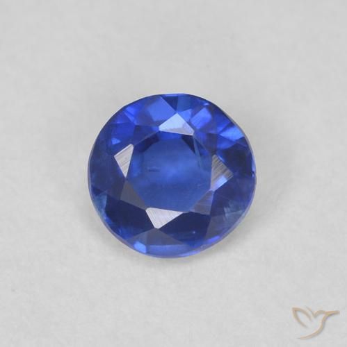 0.34ct 天然 真正的蓝 蓝晶石, 圆形的, VS-SI