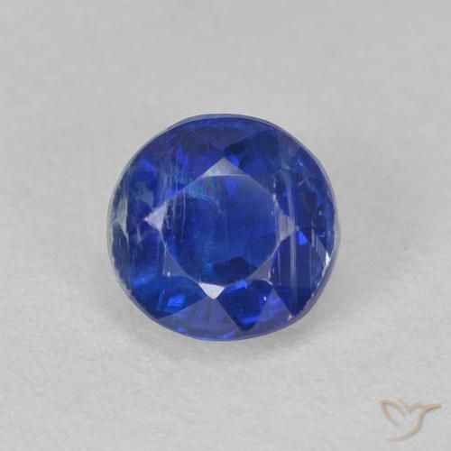 0.82ct 天然 海军蓝 蓝晶石, 圆形的, SI