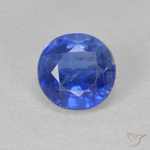 0.72ct 天然 真正的蓝 蓝晶石, 圆形的, SI