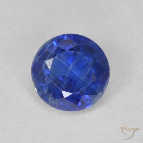 0.72ct 天然 真正的蓝 蓝晶石, 圆形的, SI