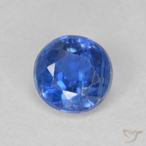 0.68ct 天然 真正的蓝 蓝晶石, 圆形的, SI