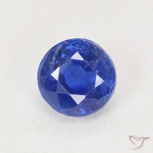 0.71ct 天然 海军蓝 蓝晶石, 圆形的, SI