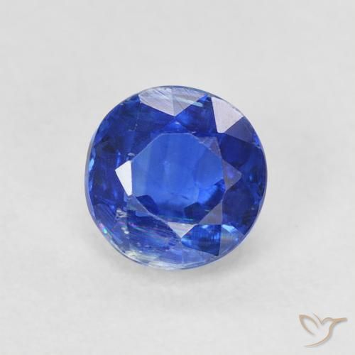 0.83ct 天然 真正的蓝 蓝晶石, 圆形的, SI