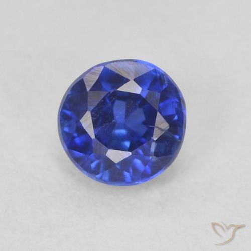 0.39ct 天然 皇家蓝色 蓝晶石, 圆形的, VS-SI
