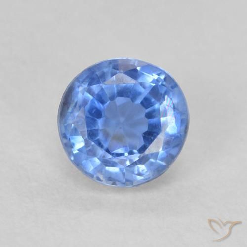 0.43ct 天然 淡蓝色 蓝晶石, 圆形的, VS-SI