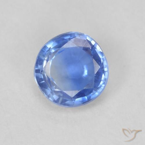0.38ct 天然 浅蓝色 蓝晶石, 圆形的, VS-SI