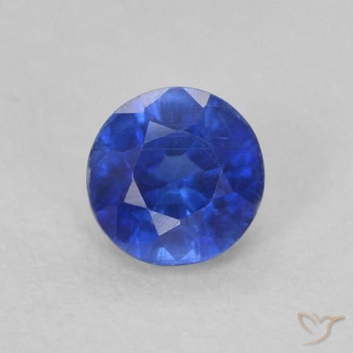 0.38ct 天然 深蓝色 蓝晶石, 圆形的, VS-SI