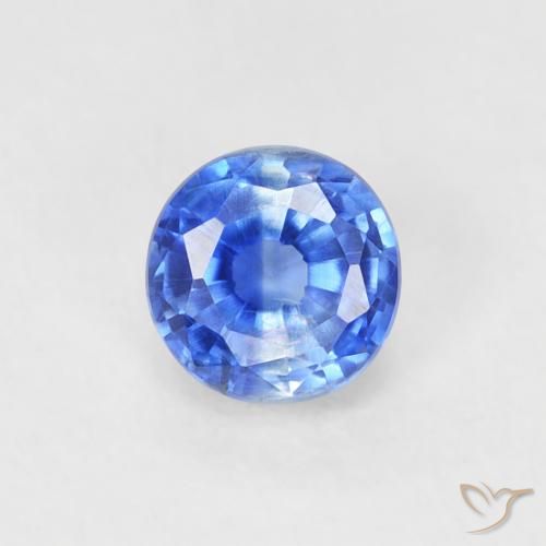 0.41ct 天然 真正的蓝 蓝晶石, 圆形的, VS-SI