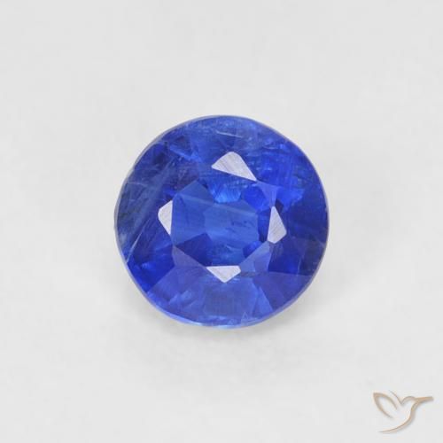 0.41ct 天然 海军蓝 蓝晶石, 圆形的, VS-SI