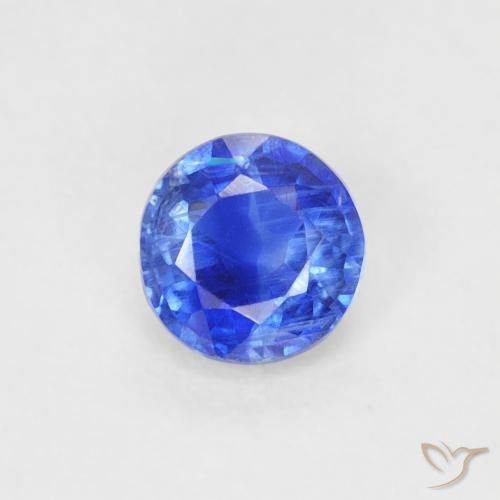 0.32ct 天然 深蓝色 蓝晶石, 圆形的, VS-SI