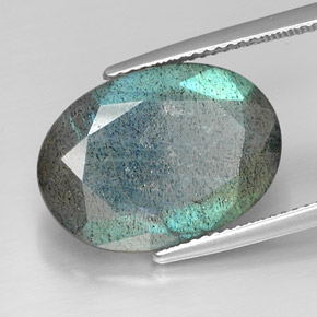 11.74克拉天然拉长石，椭圆形切割，不透明