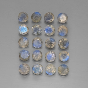 克拉天然拉长石，透明，透明/半透明