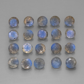 克拉天然拉长石，透明，透明/半透明