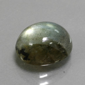 3.19克拉天然多色拉长石，椭圆形切割，10×7.8毫米，半透明