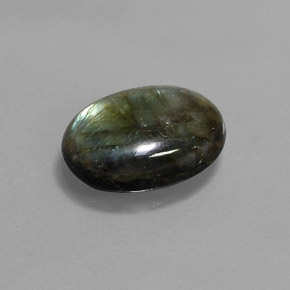 7.29克拉天然多色拉长石，椭圆形切割，15.5×11.5毫米，不透明