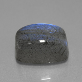 9.80克拉天然拉长石，垫形剪裁，14×10毫米，半透明
