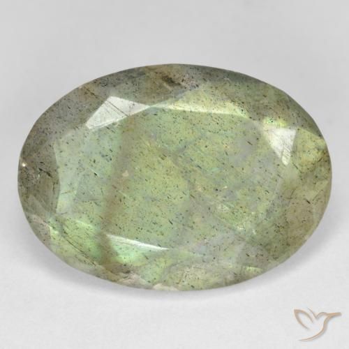 10.67ct 天然 彩色 拉长石, 椭圆形, 半透明
