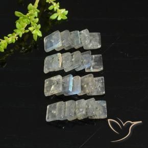 6.37克拉天然拉长石，正方形，半透明