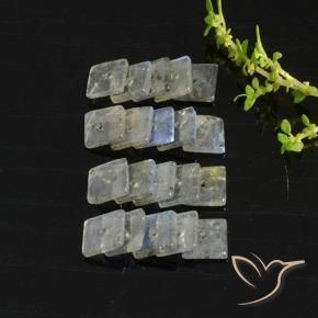 6.89克拉天然拉长石，正方形，半透明