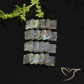 7.99克拉天然拉长石，正方形，半透明