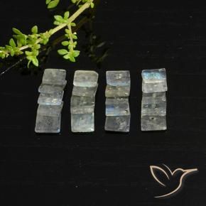 6.64克拉天然拉长石，正方形，半透明