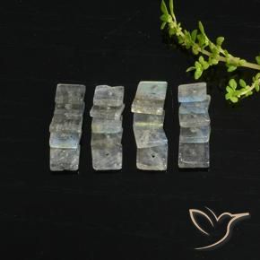 7.61克拉天然拉长石，正方形，半透明