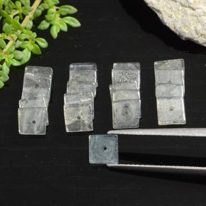 6.44克拉天然拉长石，正方形，半透明