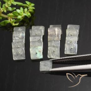 6.78克拉天然拉长石，正方形，透明