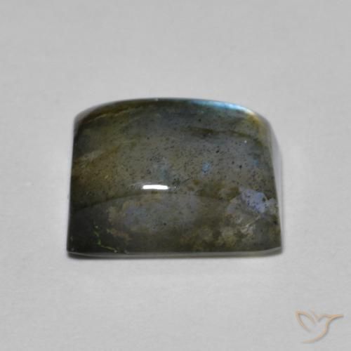 2.20克拉天然拉长石，狭长方形，半透明