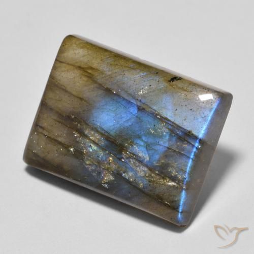 10.84ct 天然 彩色 拉长石, 狭长方形, 半透明