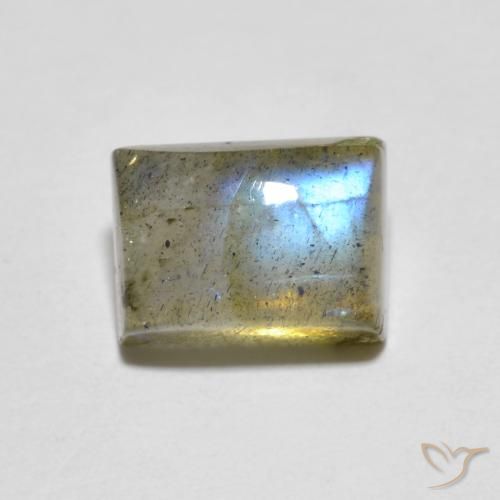 2.21ct 天然 彩色 拉长石, 狭长方形, 透明