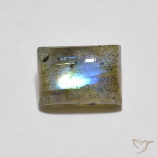 1.79ct 天然 彩色 拉长石, 狭长方形, 半透明