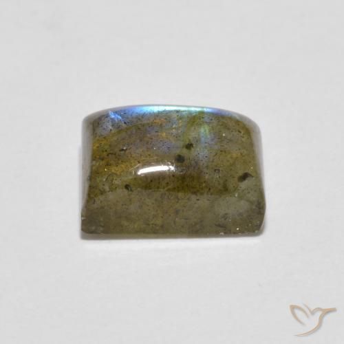 1.79克拉天然拉长石，狭长方形，半透明