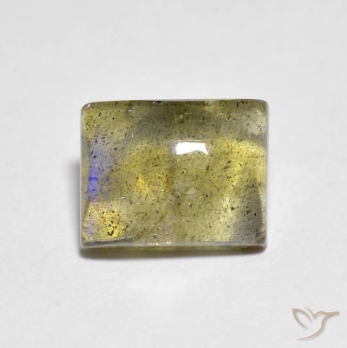 2.18ct 天然 彩色 拉长石, 狭长方形, 透明