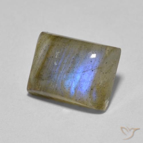 1.89ct 天然 彩色 拉长石, 狭长方形, 半透明