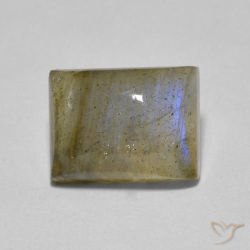 1.89克拉天然拉长石，狭长方形，半透明