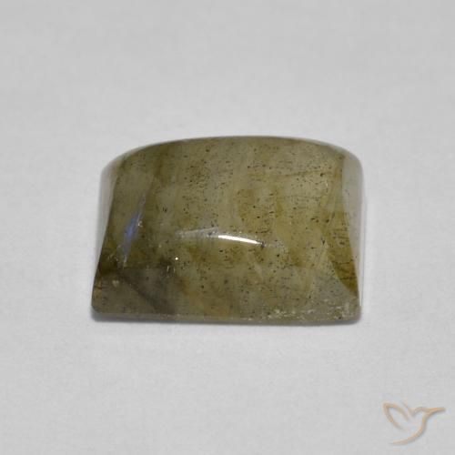 1.89克拉天然拉长石，狭长方形，半透明
