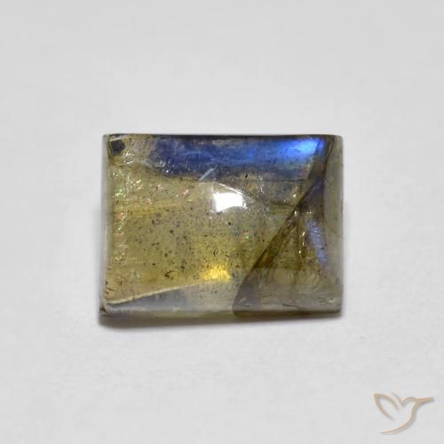 2.21ct 天然 彩色 拉长石, 狭长方形, 透明