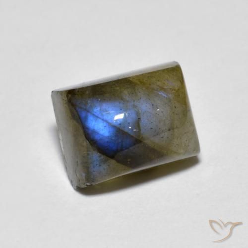 2.69ct 天然 彩色 拉长石, 狭长方形, 半透明