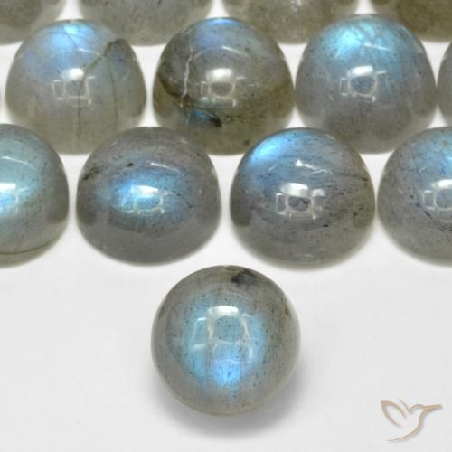 2.47ct 天然 彩色 拉长石, 圆形的, 半透明