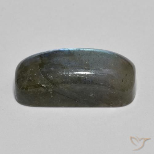 9.58克拉天然拉长石，软垫，半透明
