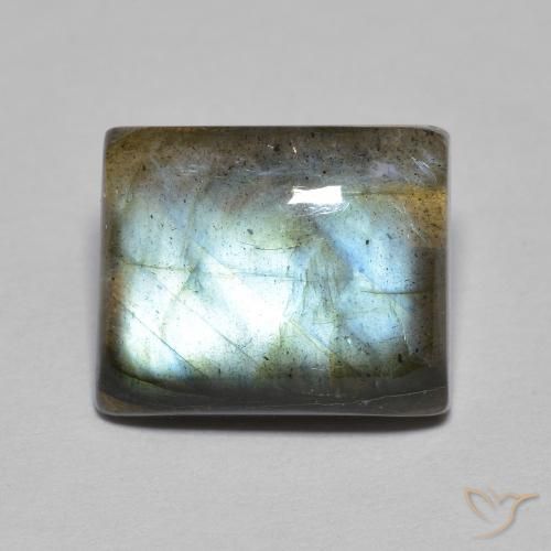 5.45ct 天然 彩色 拉长石, 狭长方形, 半透明