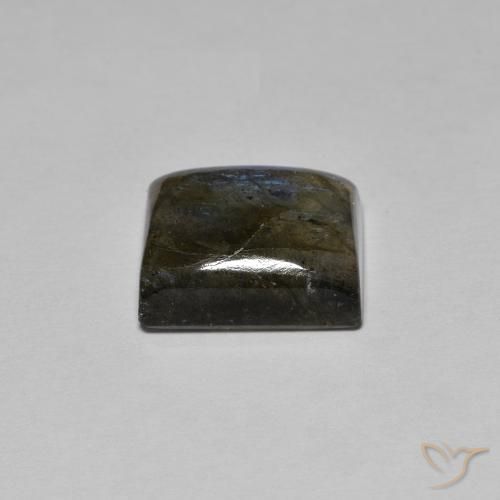 6.73克拉天然拉长石，狭长方形，半透明